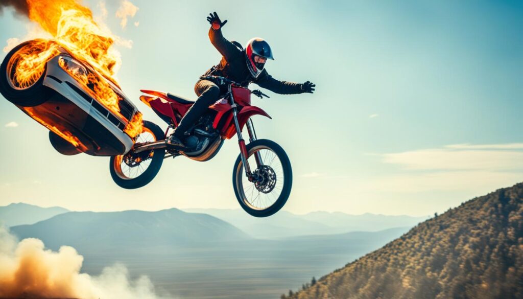 daring stunts