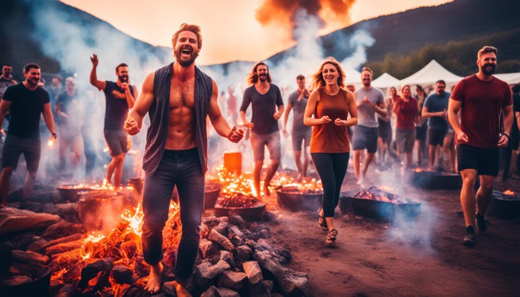 fire-walking rituals